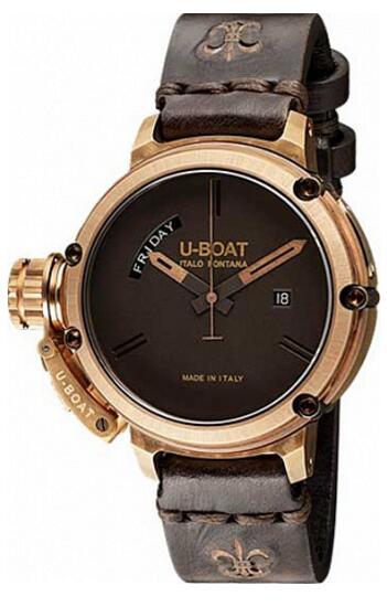 Review Replica U-BOAT Chimera 46 DAY DATE BRONZE 7538 watch